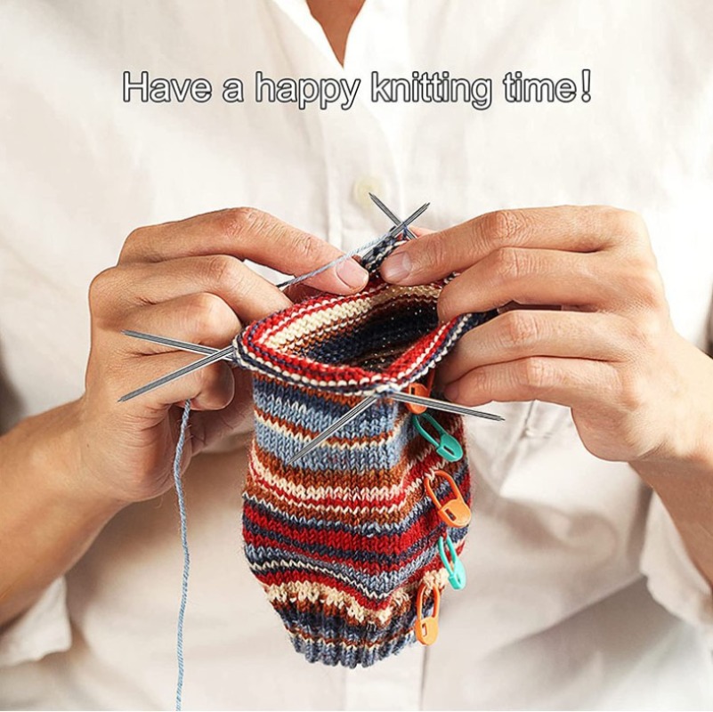 Toddler Sock Set - 3PCS Circular Knit Needles Knitting Metal
