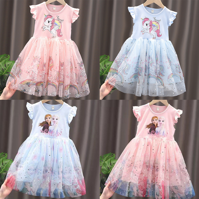 Baby Clothing Gift Set - 2024 New Unicorn Summer Princess Dresses