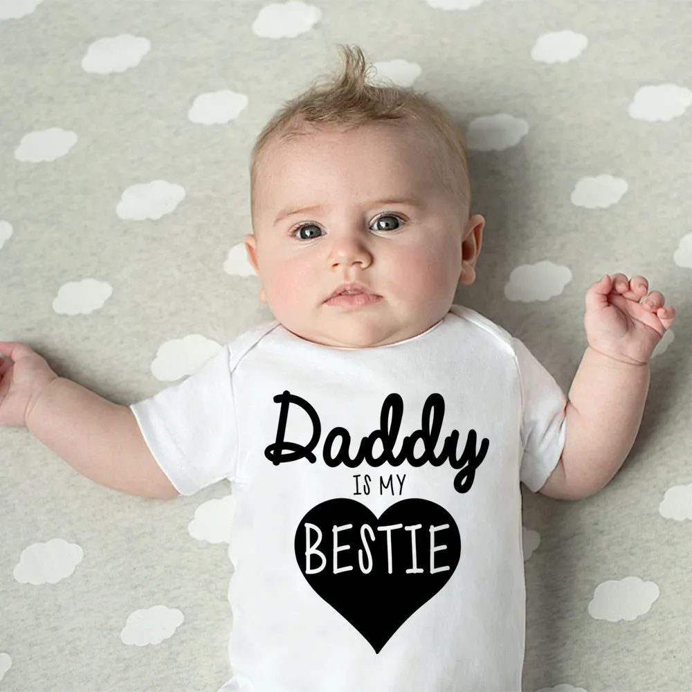 Daddy Is My Bestie Cute Baby B - Baby Clothing Gender Neutral review and price