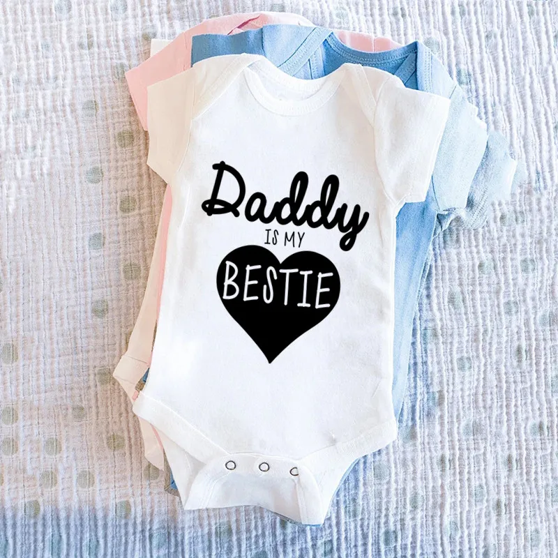 Daddy Is My Bestie Cute Baby B - Baby Clothing Gender Neutral review and price