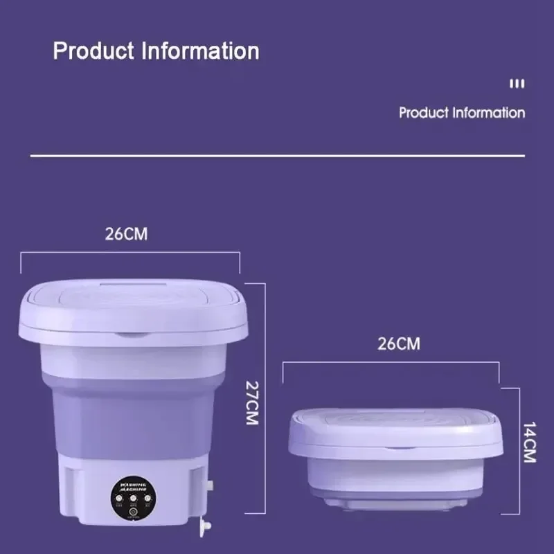 8L Foldable Washing Machine wi - Baby Clothing Washing Machine review and price