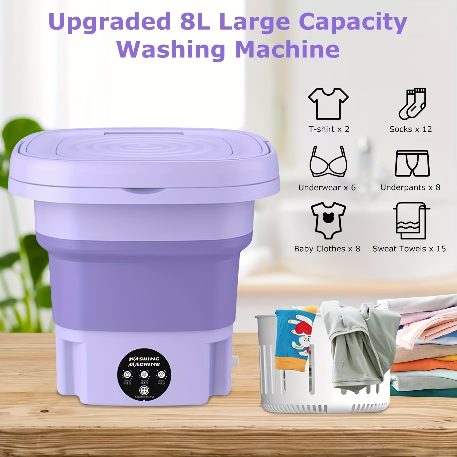 Portable Washing Machine with  - Baby Clothing Washing Machine review and price
