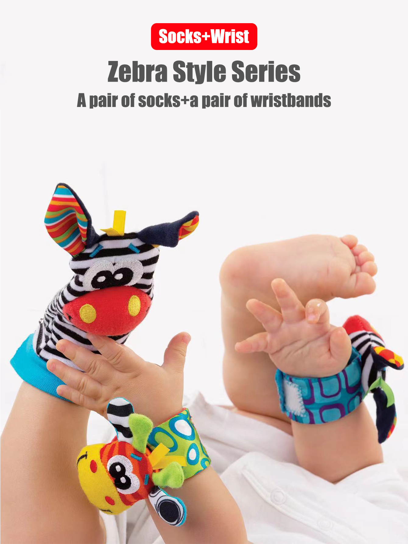 4pcs/Set Baby Infant Wrist Rat - Toddler Sock Set review and price