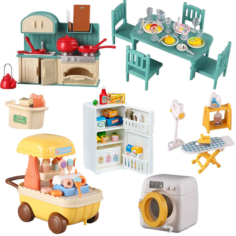 Dollhouse Furniture Set Doll h - Baby Clothing Washing Machine review and price