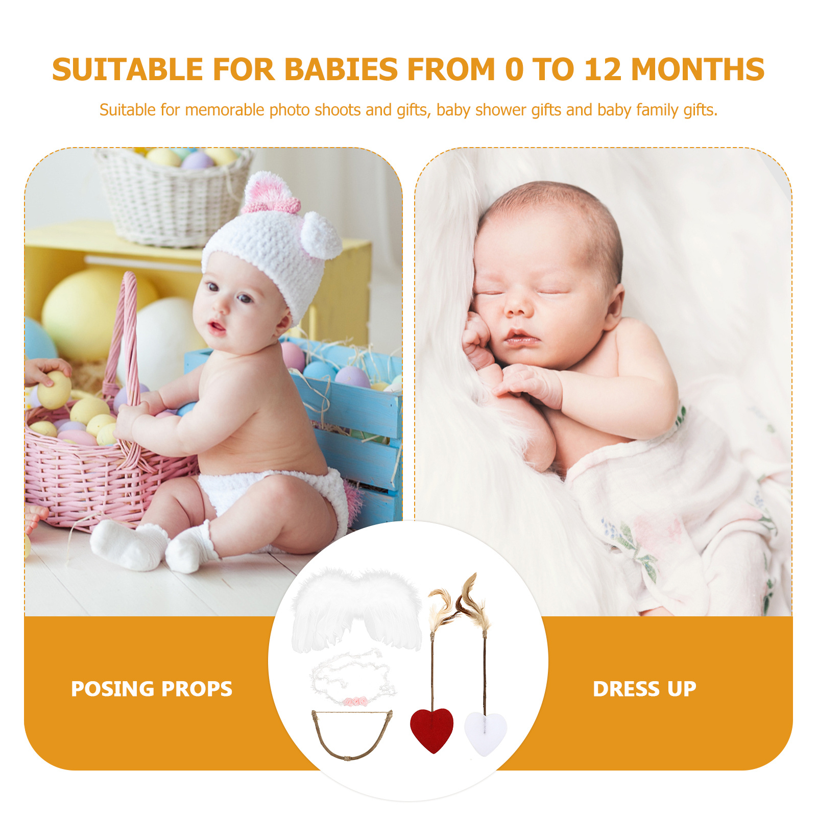 Baby Wing Headband Kit Infant  - Baby Clothing Gift Set review and price