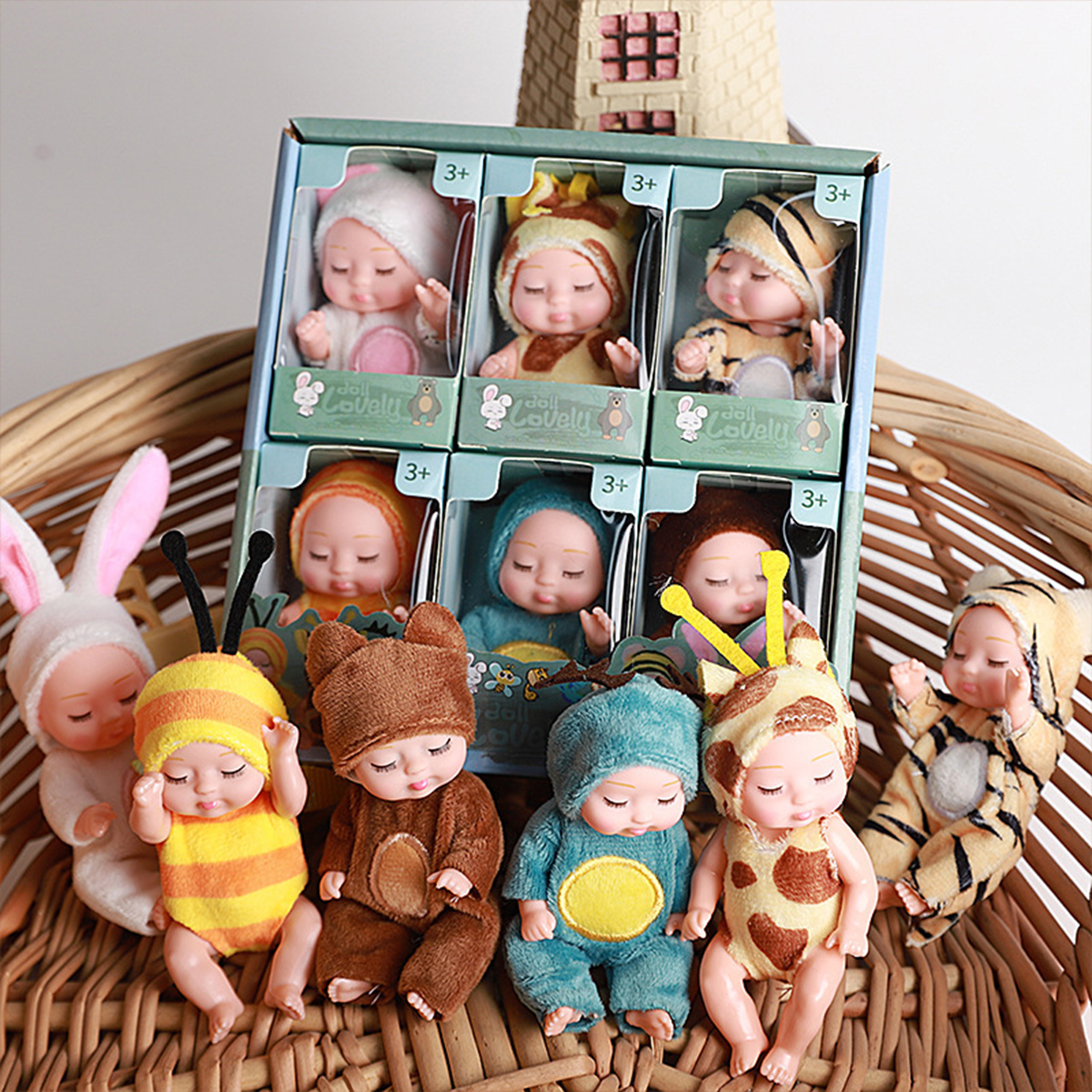 1/6PCS Mini Newborn Doll Rebir - Baby Clothing Gift Set review and price