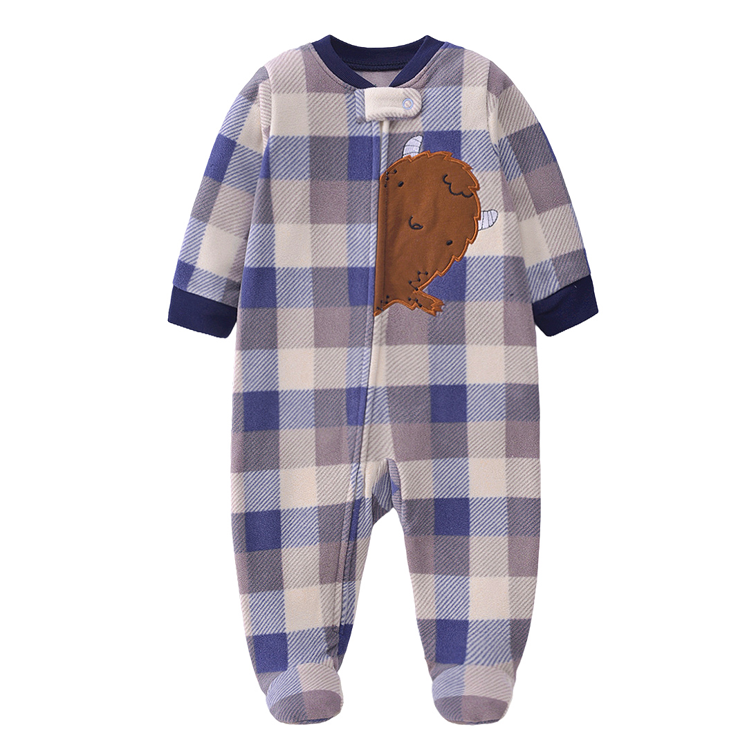 2026 Baby Spring Fleece Romper - Baby Clothing Zip review and price