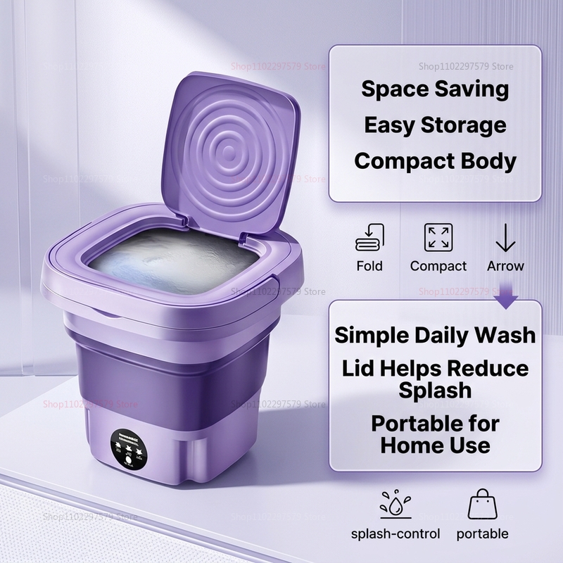8L Portable Foldable Mini Wash - Baby Clothing Washing Machine review and price