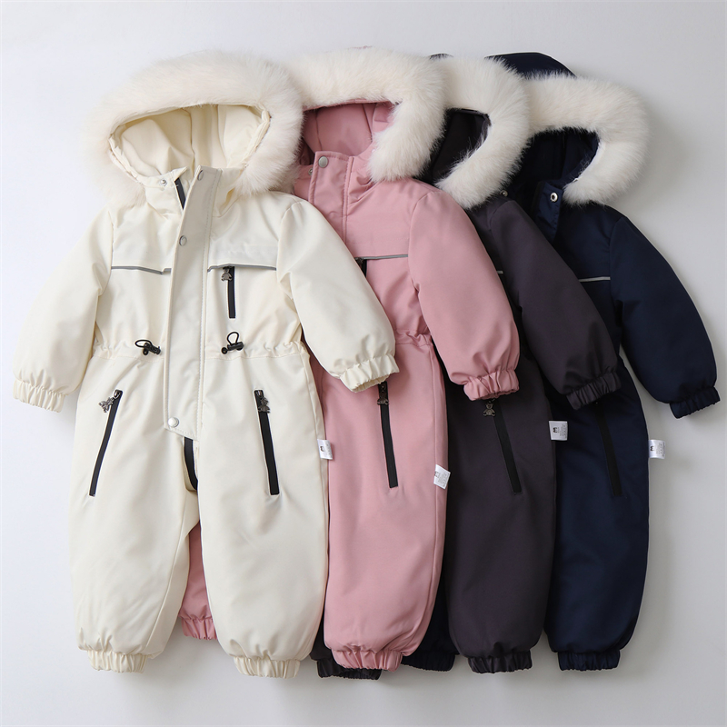 Children Winter Jumpsuit Thick - Baby Clothing Zip review and price