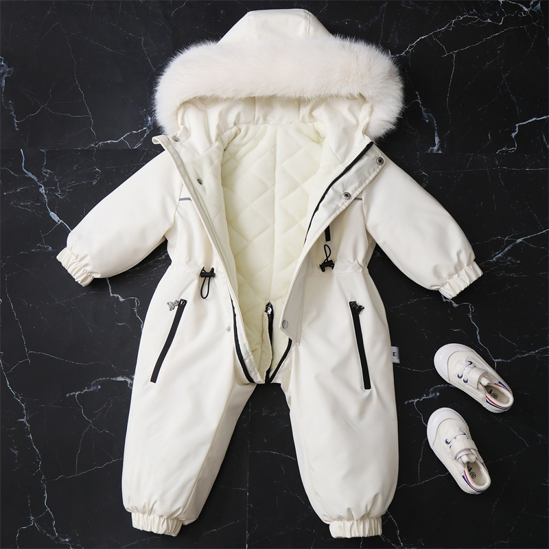 Children Winter Jumpsuit Thick - Baby Clothing Zip review and price
