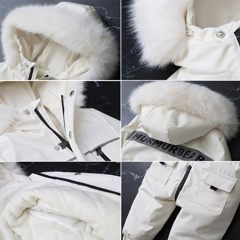 Children Winter Jumpsuit Thick - Baby Clothing Zip review and price