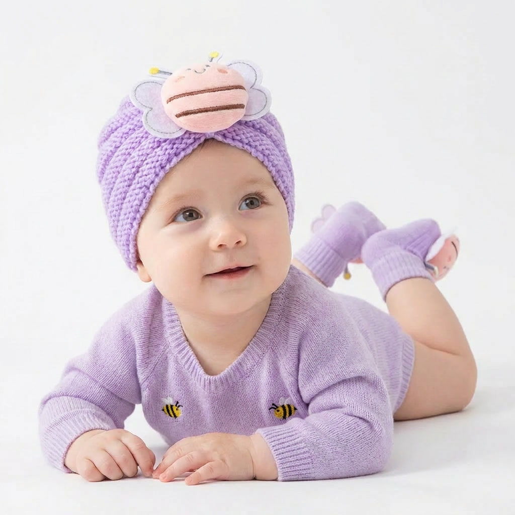 2Pcs/Set Baby Knitted Turban H - Toddler Sock Set review and price