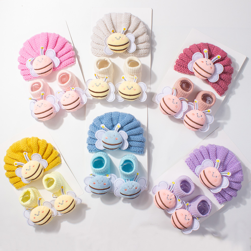 2Pcs/Set Baby Knitted Turban H - Toddler Sock Set review and price
